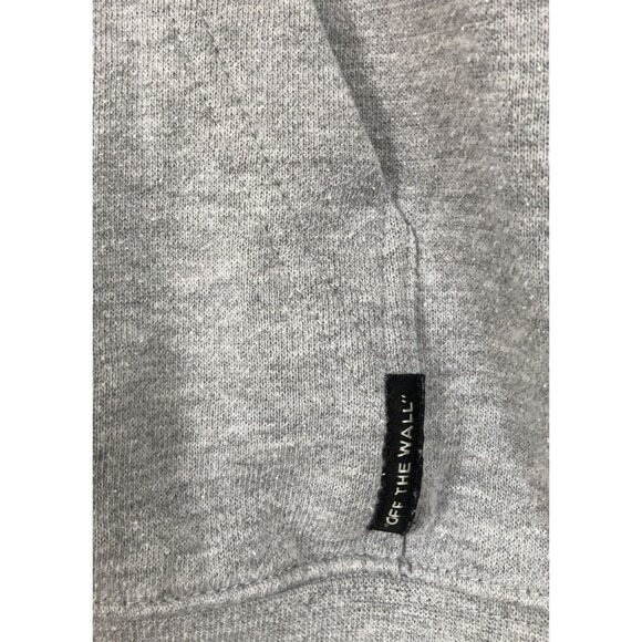 Vans Off The Wall Pullover Hoodie Sweatshirt Womens XL Gray Logo Skateboard - Picture 4 of 6